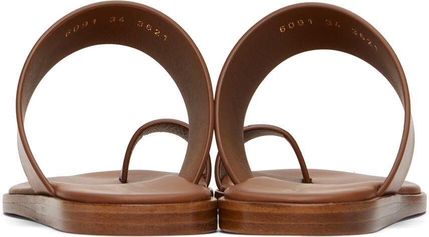 Common Projects Tan Minimalist Sandals