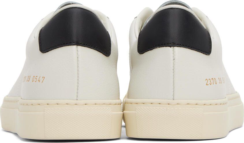 Common Projects White  Black Tennis 77 Sneakers