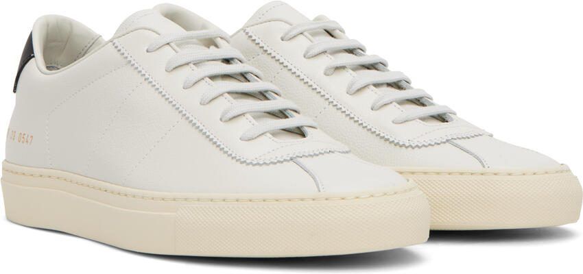 Common Projects White  Black Tennis 77 Sneakers - Picture 2