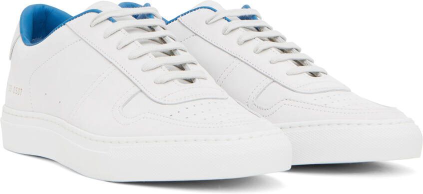 Common Projects White  Blue BBall Summer Sneakers - Picture 2