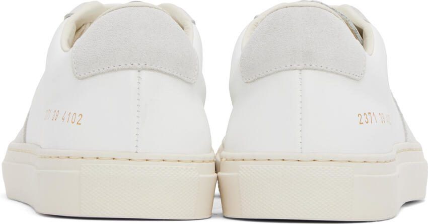 Common Projects White  Gray BBall Summer Sneakers