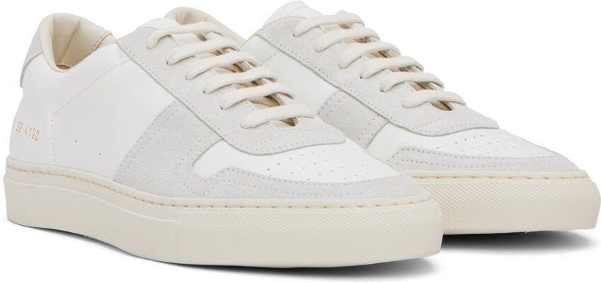 Common Projects White  Gray BBall Summer Sneakers - Picture 2