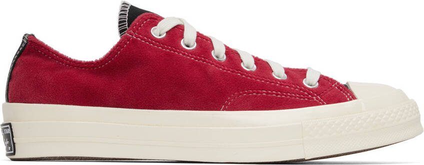 Converse Black  Red Chuck 70 OX Sneakers