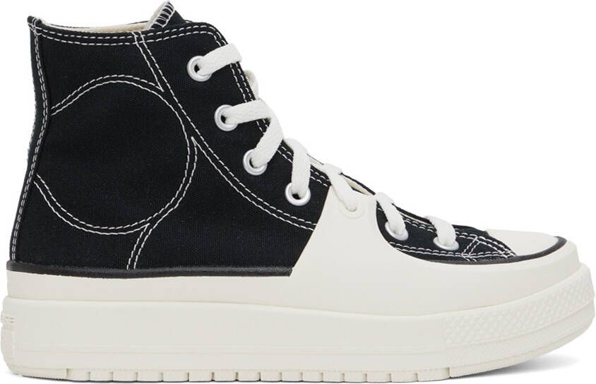 Converse Black  White Chuck Taylor All Star Construct Sneakers
