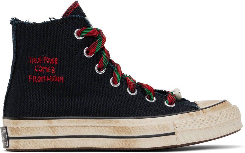 Converse Black Barriers Edition Chuck 70 Hi Sneakers - Picture 3