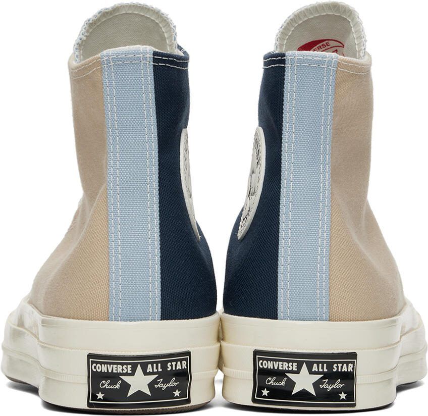 Converse Beige  Navy Chuck 70 Tri-Panel Sneakers