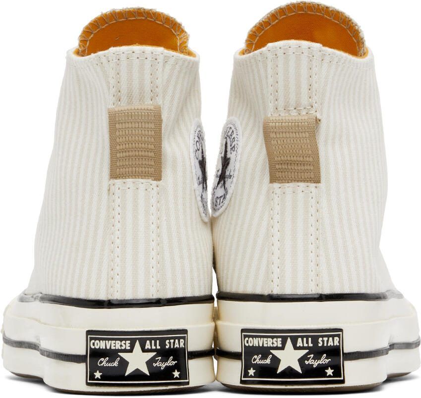 Converse Off-White  Beige Chuck 70 High-Top Sneakers