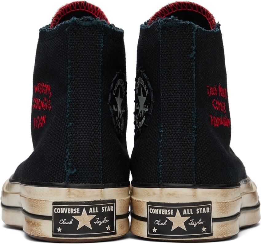 Converse Black Barriers Edition Chuck 70 Hi Sneakers - Picture 5