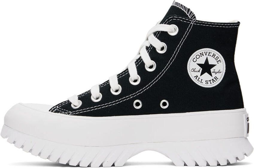 Converse Black  White Chuck Taylor All Star Lugged 2.0 High Sneakers - Picture 4