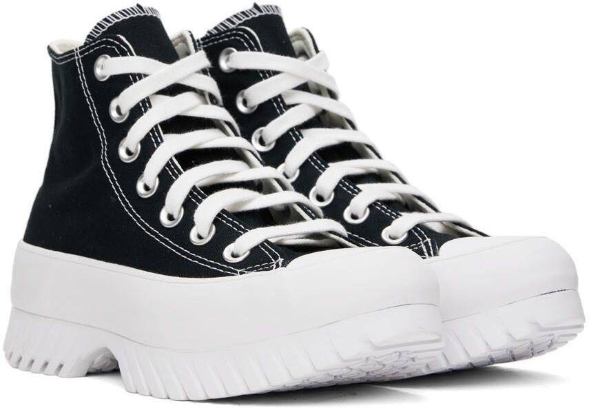 Converse Black  White Chuck Taylor All Star Lugged 2.0 High Sneakers - Picture 3