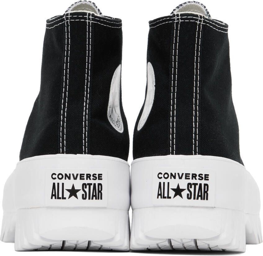 Converse Black  White Chuck Taylor All Star Lugged 2.0 High Sneakers - Picture 2