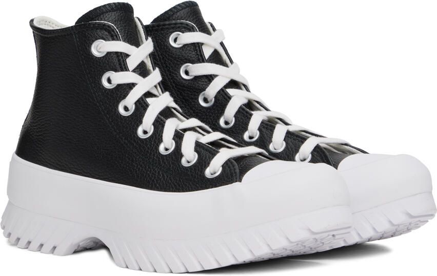 Converse Black Leather Chuck Taylor All Star Lugged 2.0 Sneakers - Picture 2