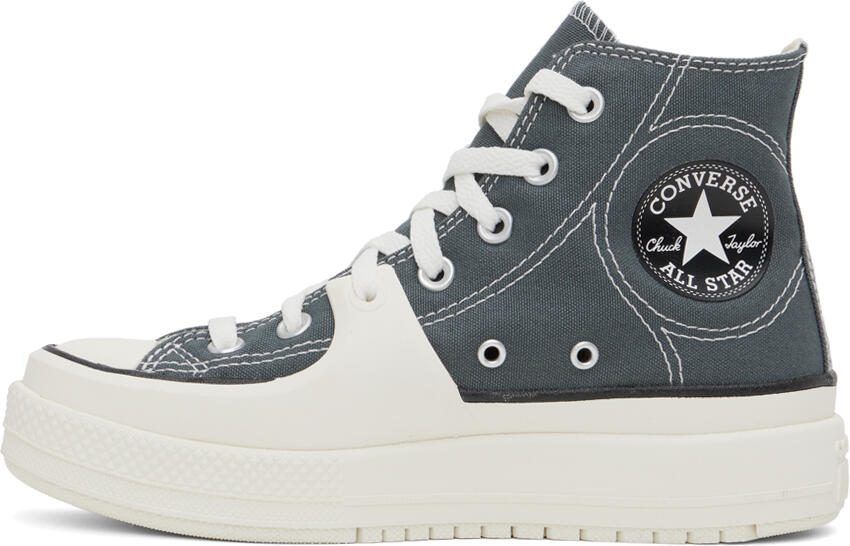 Converse Gray  White Chuck Taylor All Star Construct Sneakers - Picture 3