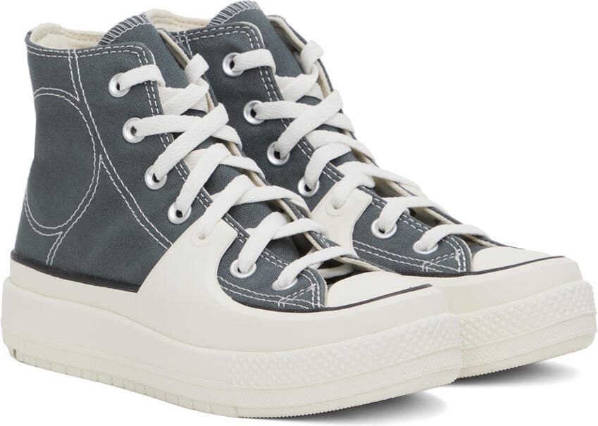 Converse Gray  White Chuck Taylor All Star Construct Sneakers - Picture 2