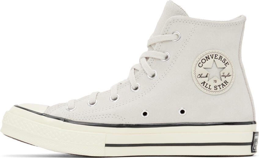 Converse Gray Chuck 70 Suede Sneakers - Picture 3