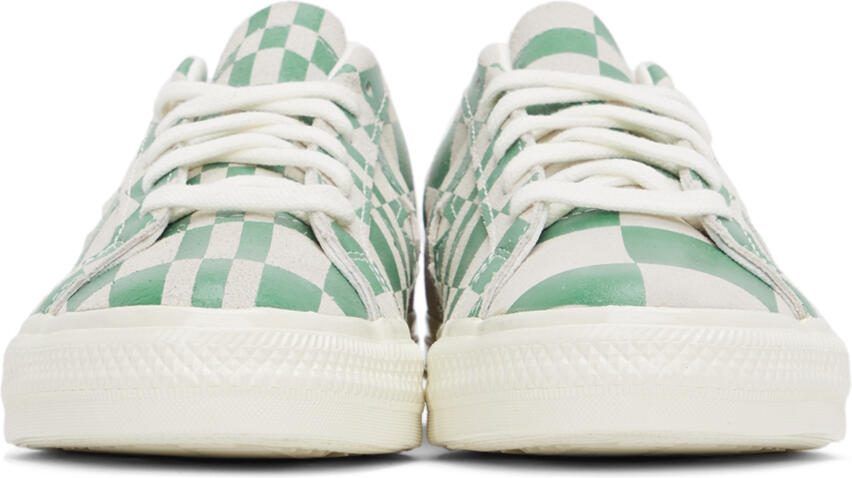 Converse Green  Grey Warped Board Sneakers - Picture 3