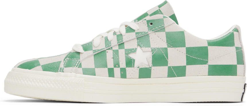 Converse Green  Grey Warped Board Sneakers - Picture 4