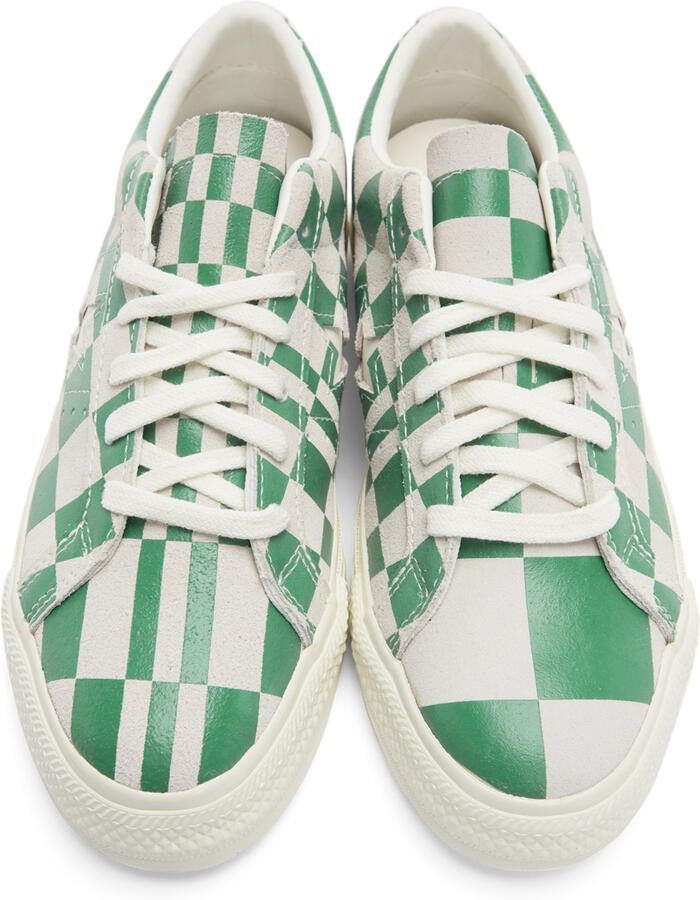 Converse Green  Grey Warped Board Sneakers