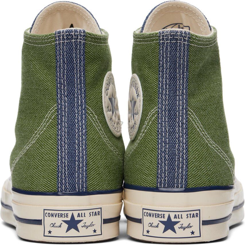 Converse Green  Navy Chuck 70 Hi Sneakers