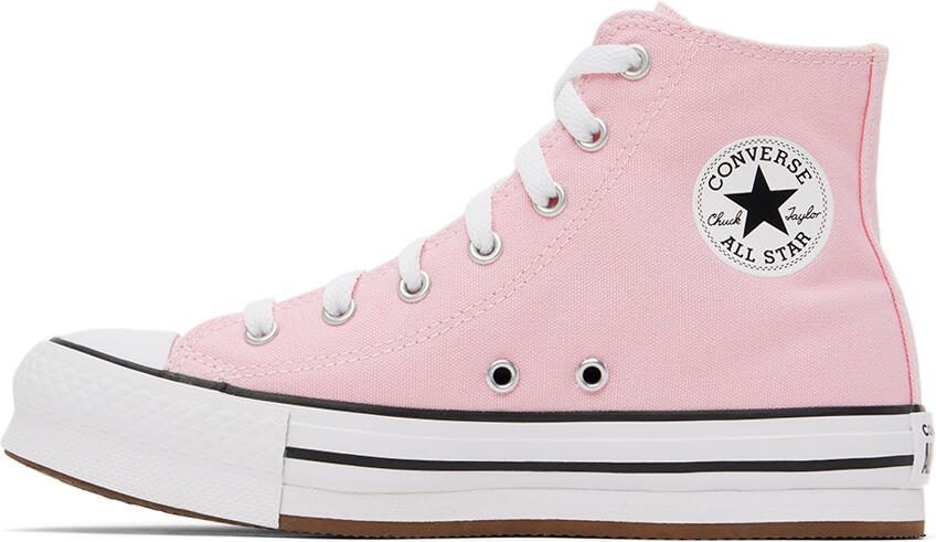 Converse Kids Pink Eva Lift Platform Sneakers - Picture 3