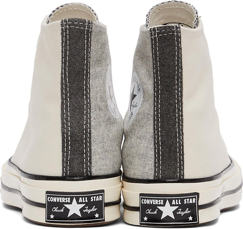 Converse SSENSE Exclusive Off-White  Grey Chuck 70 Hi Sneakers