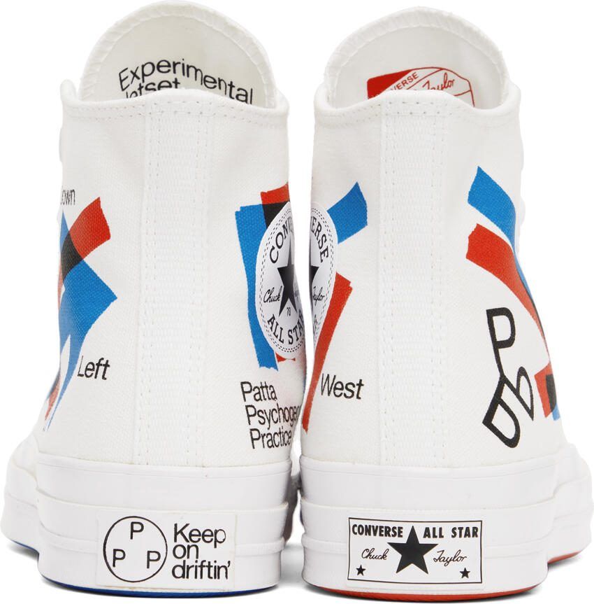 Converse White Patta  Experi tal Jetset Edition Chuck 70 Sneakers