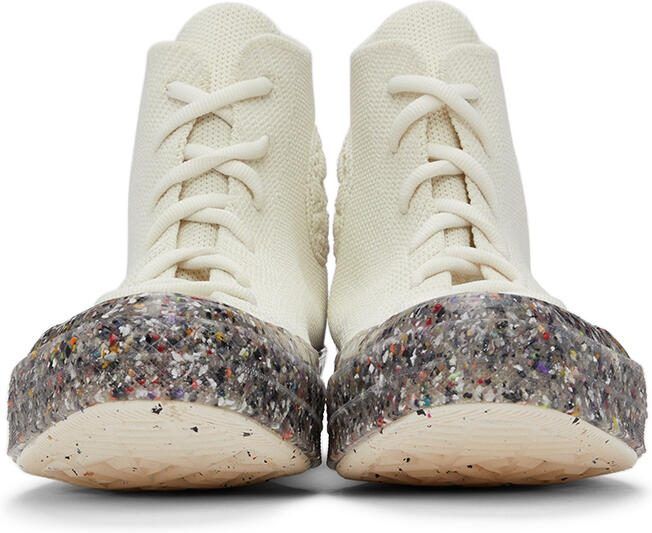 Converse White Renew Chuck 70 Knit High Top Sneakers - Picture 3