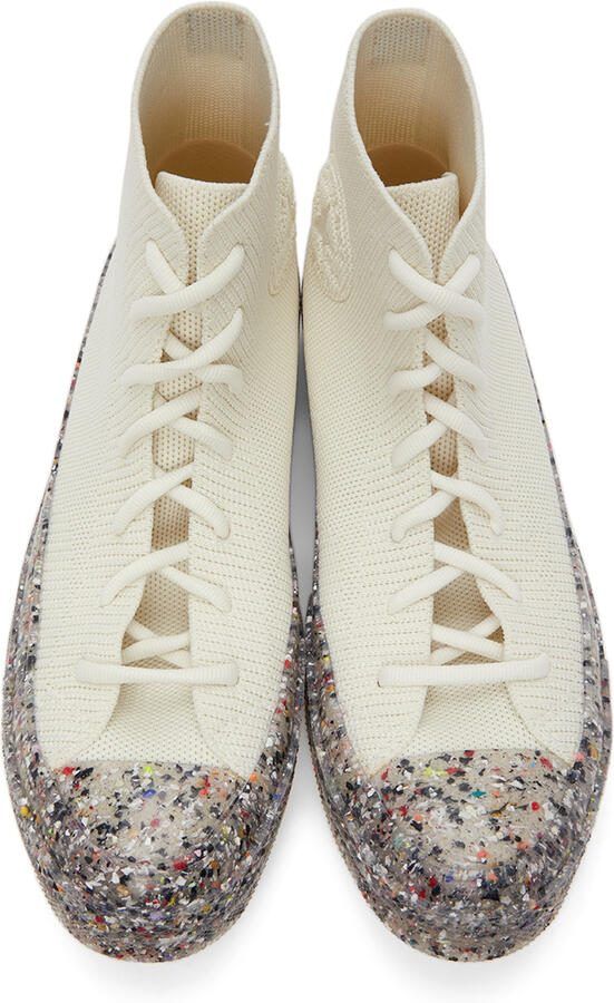 Converse White Renew Chuck 70 Knit High Top Sneakers