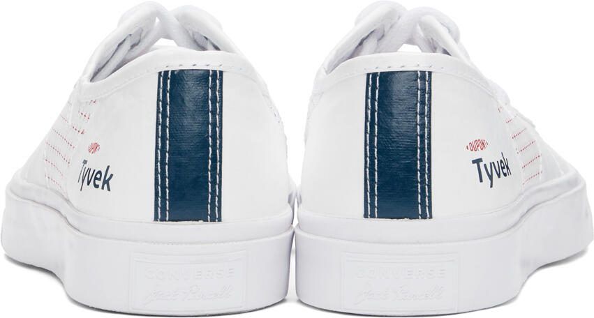 Converse White Tyvek Jack Purcell Rally Low Sneakers - Picture 2