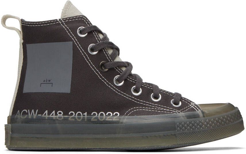 A-COLD-WALL* Gray  Off-White Converse Edition Chuck 70 Sneakers - Picture 5