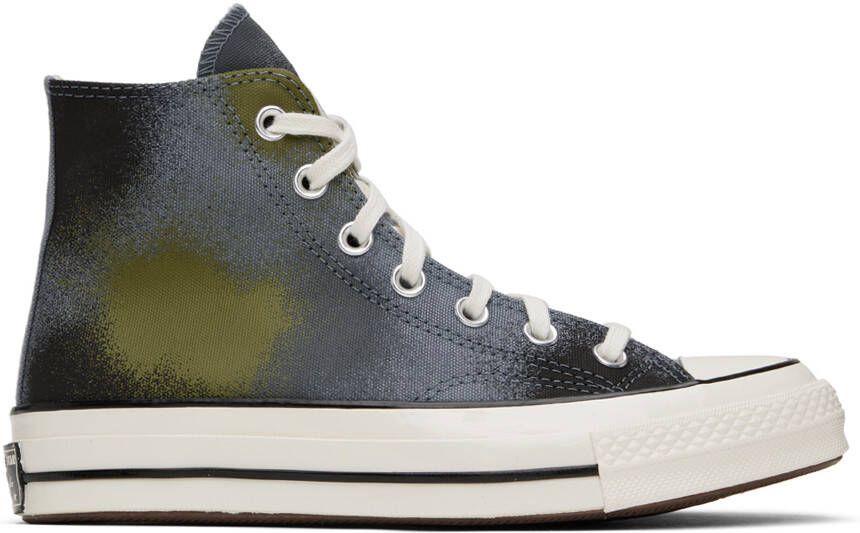 Converse Blue Chuck 70 Spray Paint Sneakers - Picture 5
