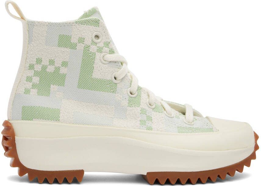 Converse Green  Blue Run Star Hike Sneakers