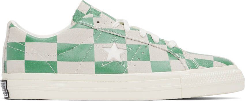 Converse Green  Grey Warped Board Sneakers - Picture 5