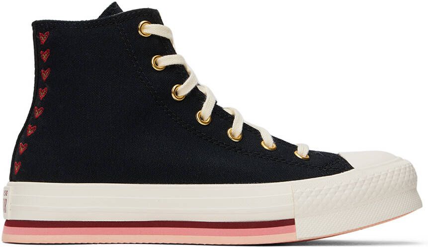 Converse Kids Black Chuck Taylor All Star Eva Lift Sneakers - Picture 4