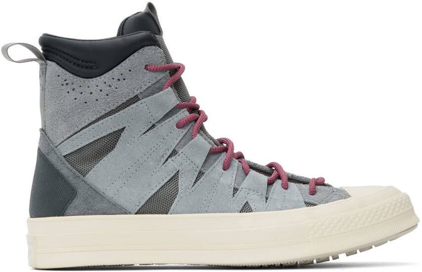 Converse Navy  Purple Chuck 70 Escapism Hi Sneakers - Picture 5