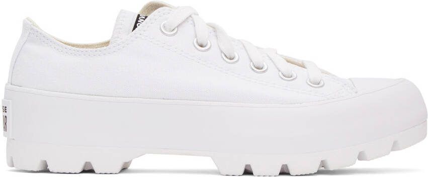 Converse White Chuck Taylor All Star Lugged OX Low Sneakers - Picture 5