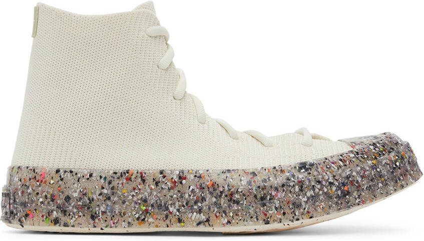 Converse White Renew Chuck 70 Knit High Top Sneakers - Picture 5