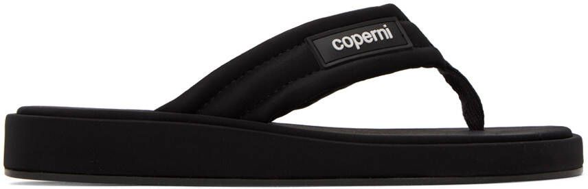Coperni Black Quilted Flip Flops - Picture 5