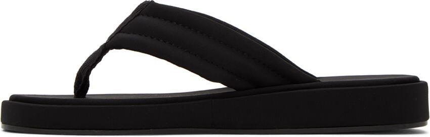 Coperni Black Quilted Flip Flops - Picture 4