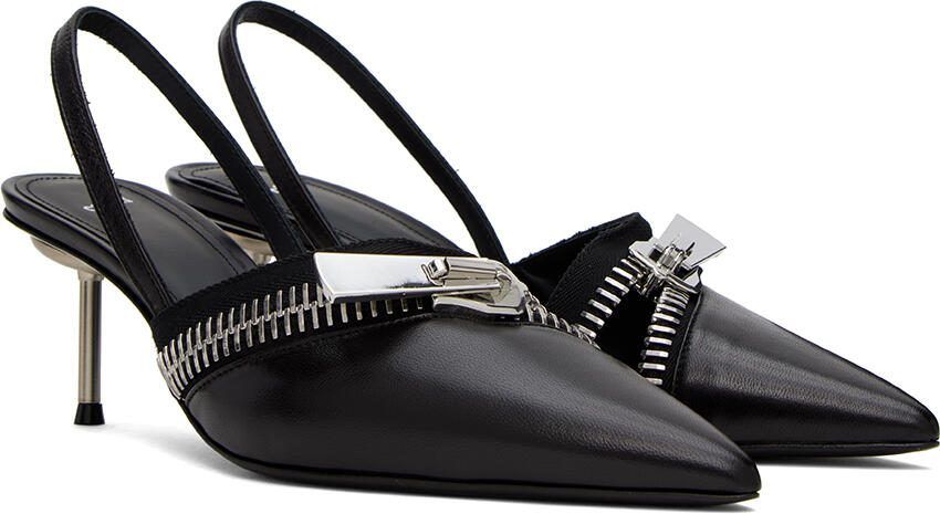Coperni Black Zip Heels - Picture 2