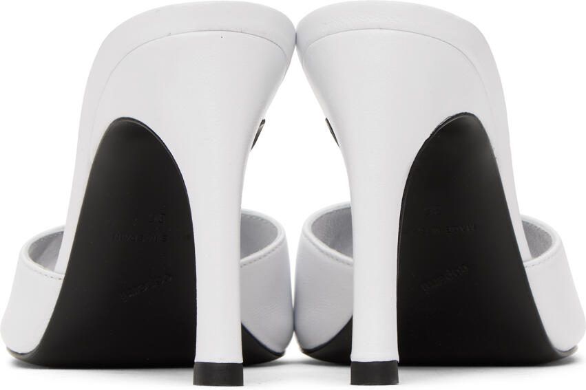 Coperni White Logo Mules