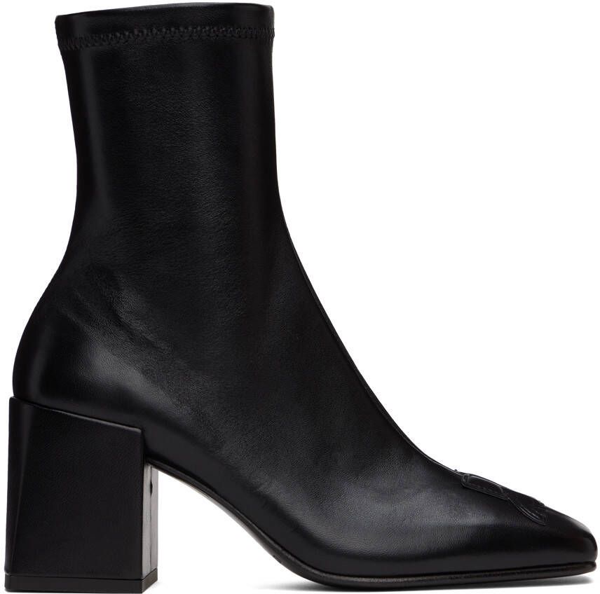 Courrèges Black Vinyl Iconic AC Boots - Picture 5