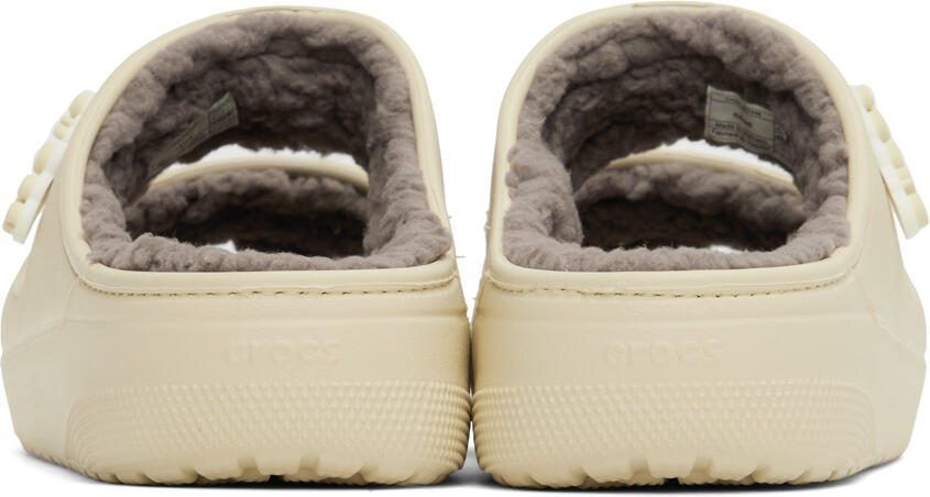 Crocs Beige Classic Cozzzy Sandals - Picture 2