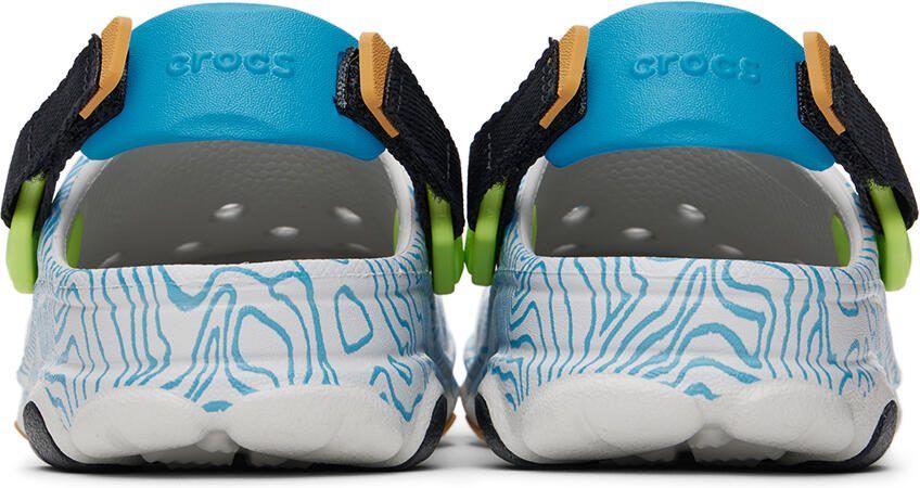 Crocs Kids Gray  Blue All-Terrain Topographic Clogs