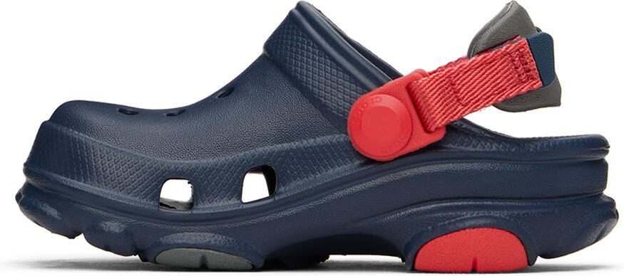 Crocs Kids Navy  Red All Terrain Clogs - Picture 2
