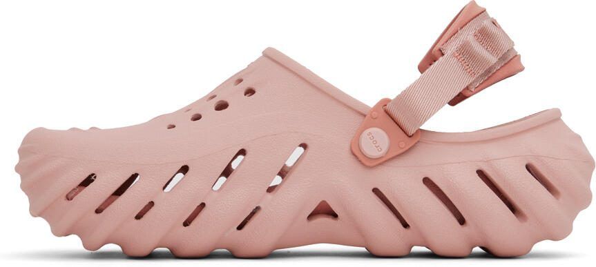 Crocs Pink Echo Slides - Picture 6