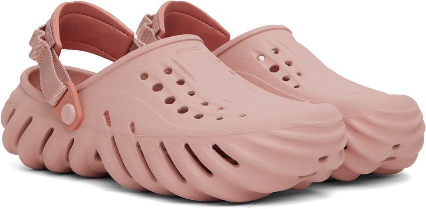 Crocs Pink Echo Slides - Picture 4