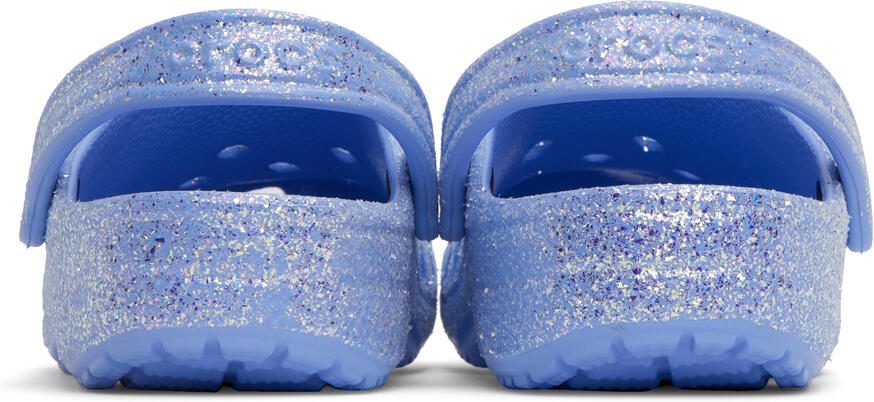 Crocs Purple Classic Glitter Clogs