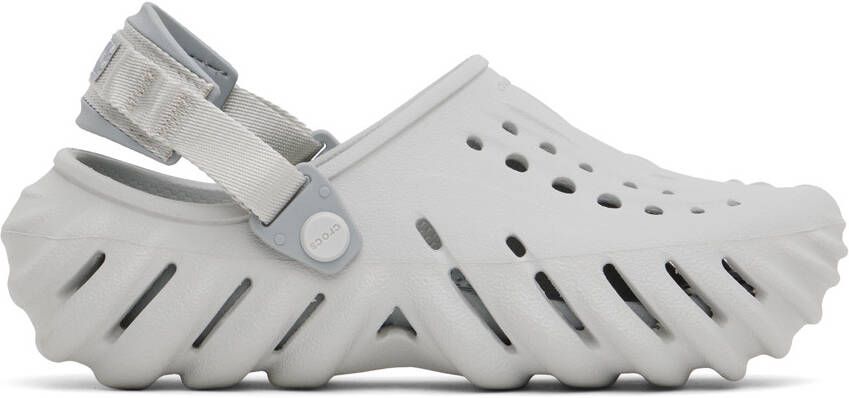 Crocs Off-White Echo Clogs - Picture 11