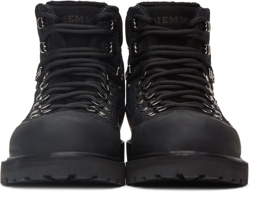 Diemme Black  Blue Knit Roccia Vet Lace-Up Boots - Picture 2
